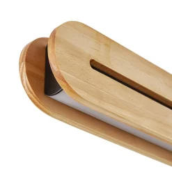 Lucande LED-pendellampe Darnor, træ, CCT, længde 100 cm