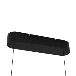 Lucande LED-pendellampe Darnor, træ, CCT, længde 100 cm