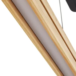 Lucande LED-pendellampe Darnor, træ, CCT, længde 100 cm