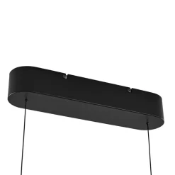 Lucande LED-pendellampe Holven, træ, CCT, længde 113 cm