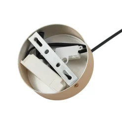 Lucande LED-pendellampe Livie, beige, aluminium, Ø 50 cm