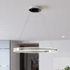 Lucande LED-pendellampe Lyani, 80 cm, krom, dæmpbar