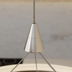Lucande LED-pendellampe Lyani, 85 cm, 2 lyskilder, krom, dæmpbar
