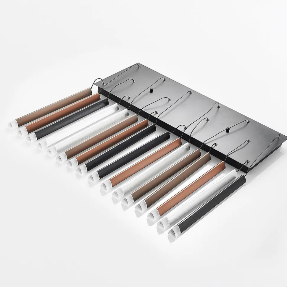 Lucande LED-pendellampe Stoika, 80 cm, 16-lys, kantet