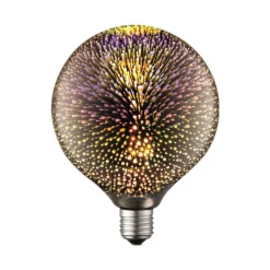 Lucande LED-pære E27 Ø 12,5 cm 4 W 3D fyrværkeri