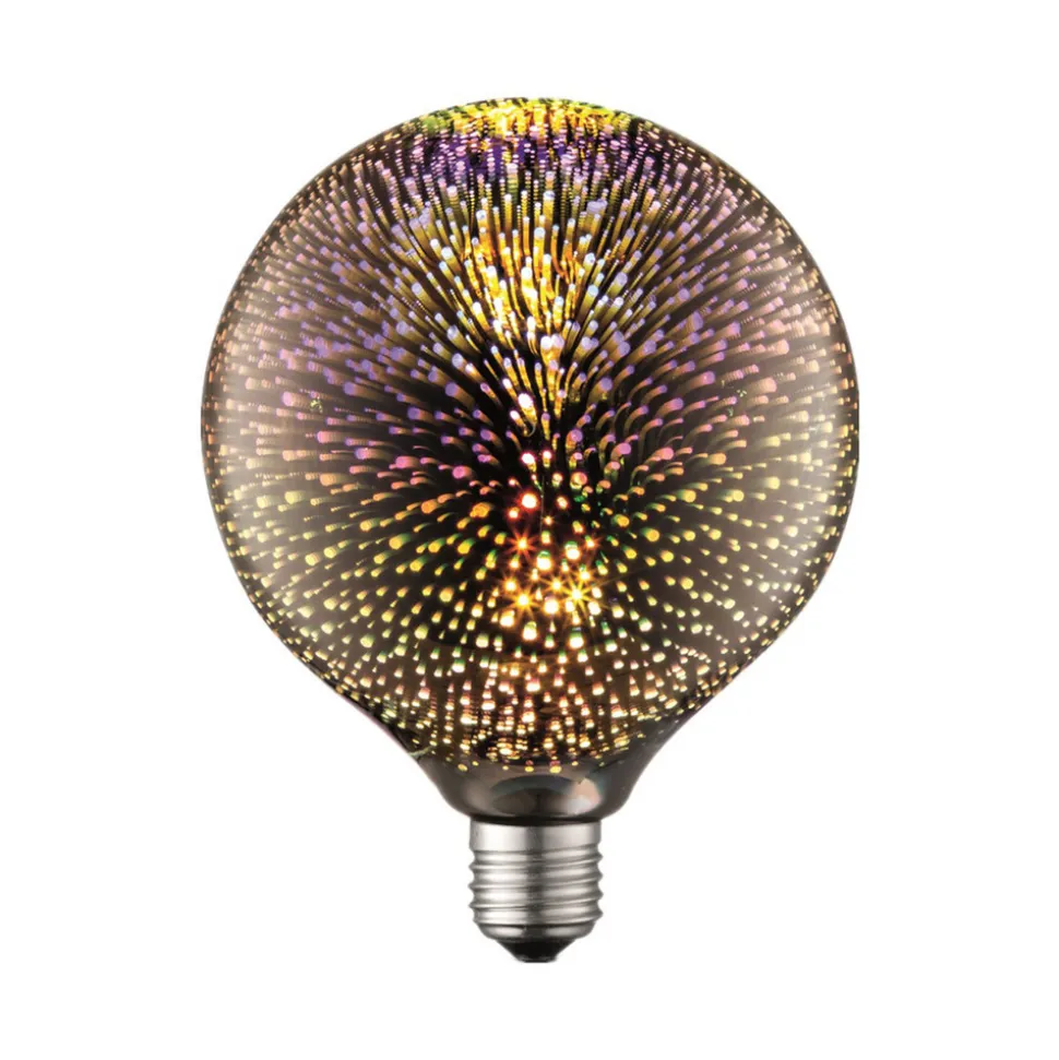 Lucande LED-pære E27 Ø 12,5 cm 4 W 3D fyrværkeri