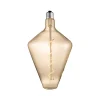 Lucande LED-pære, E27, Ø15 cm, 4 W, 2700 K, ravfarvet