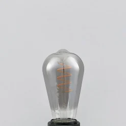 Lucande LED-pære E27 ST64 4W 1.800K dæmpbar titan