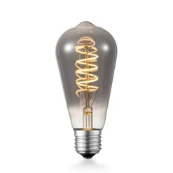 Lucande LED-pære E27 ST64 4W smoke 1.800 K dæmpbar