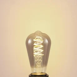 Lucande LED-pære E27 ST64 4W smoke 1.800 K dæmpbar