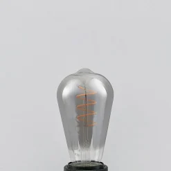 Lucande LED-pære E27 ST64 4W smoke 1.800 K dæmpbar