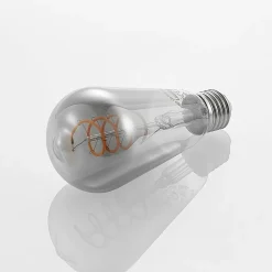 Lucande LED-pære E27 ST64 4W smoke 1.800 K dæmpbar