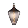 Lucande LED-pære, maveformet, E27 4W, røgfarvet, Ø 15 cm, 1800K