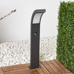 Lucande LED-pullert Juvia, 60 cm, bevægelsessensor, IP54