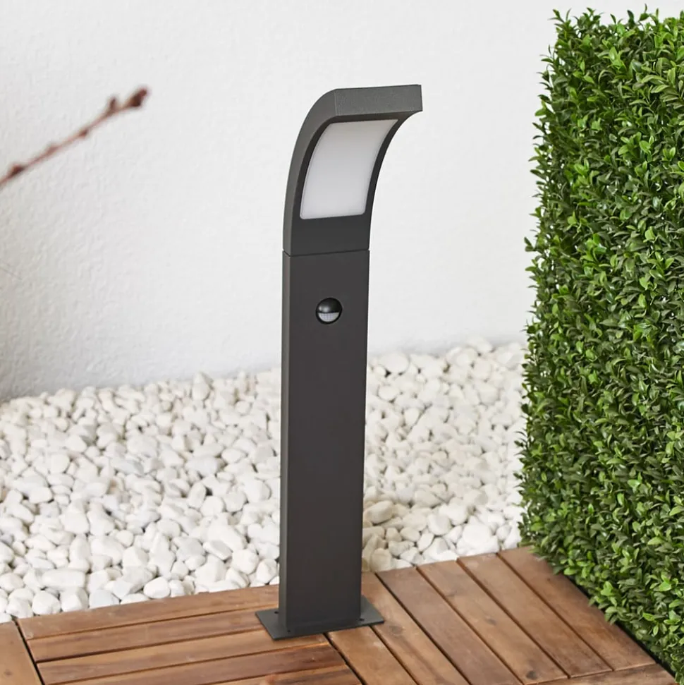 Lucande LED-pullert Juvia, 60 cm, bevægelsessensor, IP54