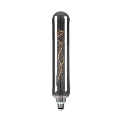 Lucande LED-rørpære, E27 4W, Ø 6 cm, titanium, 1800K