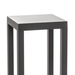 Lucande LED-sokkellampe Carlota, 50 cm, antracit, aluminium