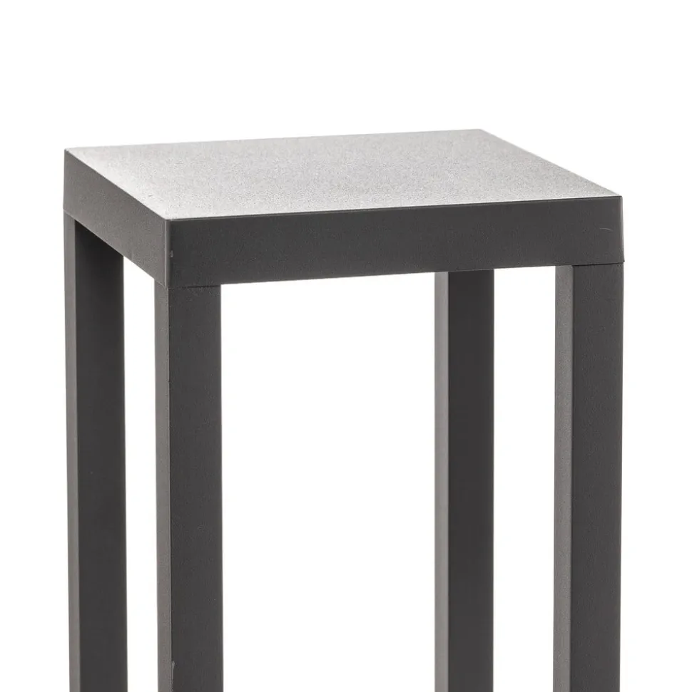 Lucande LED-sokkellampe Carlota, 50 cm, antracit, aluminium
