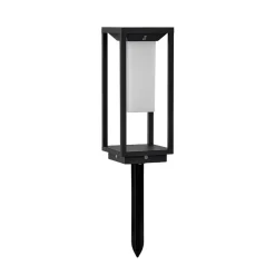 Lucande LED-sokkellampe Eliel, 34 cm, antracit, IP54