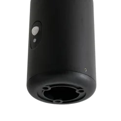 Lucande LED-sokkellampe Elario, 44 cm, sort, sensor