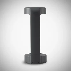 Lucande LED-sokkellampe Habsa, 30 cm, antracit, metal