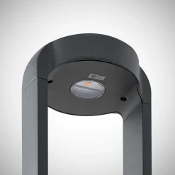 Lucande LED-sokkellampe Habsa, 30 cm, antracit, metal