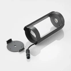 Lucande LED-sokkellampe Habsa, 30 cm, antracit, metal