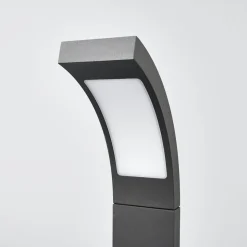 Lucande LED-sokkellampe Juvia, 40 cm, antracit, IP54