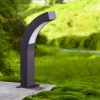 Lucande LED-sokkellampe Lennik, 40 cm, antracit, metal