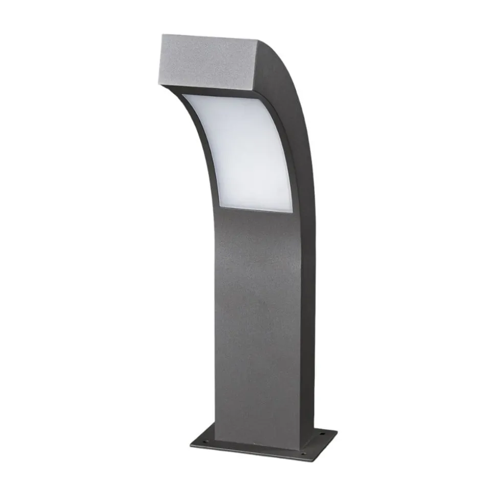 Lucande LED-sokkellampe Lennik, 40 cm, antracit, metal