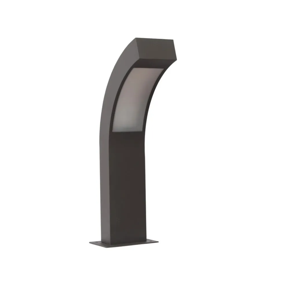 Lucande LED-sokkellampe Lennik, 40 cm, antracit, metal