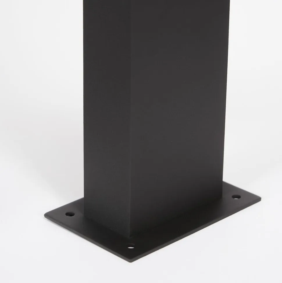 Lucande LED-sokkellampe Lennik, 40 cm, antracit, metal
