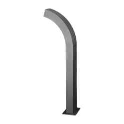 Lucande LED-sokkellampe Lennik, 60 cm, antracit, metal