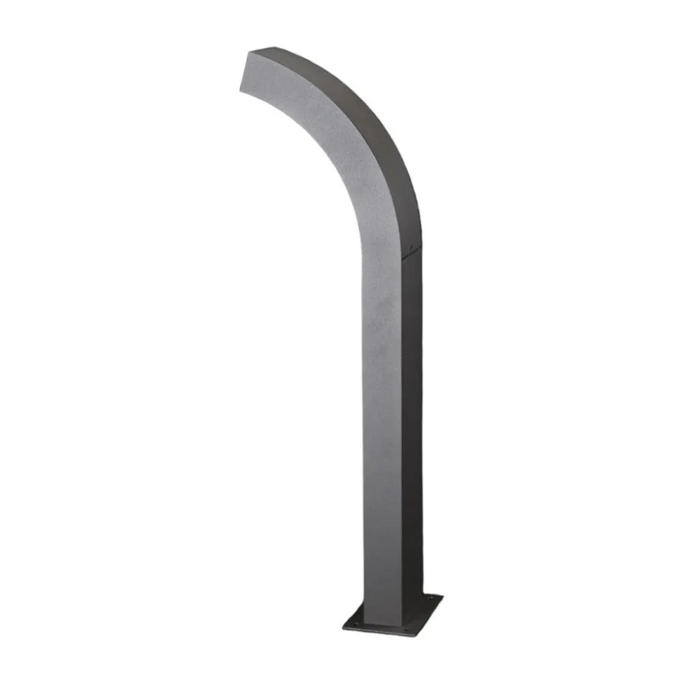 Lucande LED-sokkellampe Lennik, 60 cm, antracit, metal