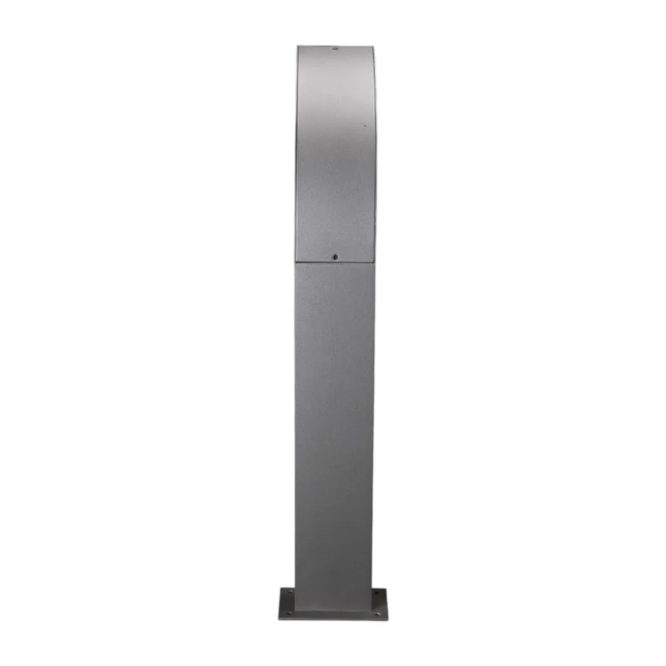 Lucande LED-sokkellampe Lennik, 60 cm, antracit, metal