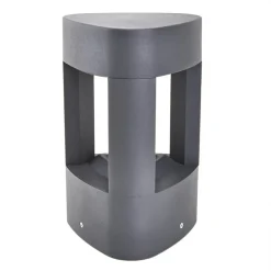 Lucande LED-sokkellampe Pirron, 20 cm, trekantet, IP54