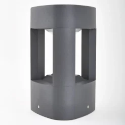 Lucande LED-sokkellampe Pirron, 20 cm, trekantet, IP54