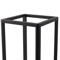 Lucande LED-sokkellampe Thorvid, højde 50 cm, sort