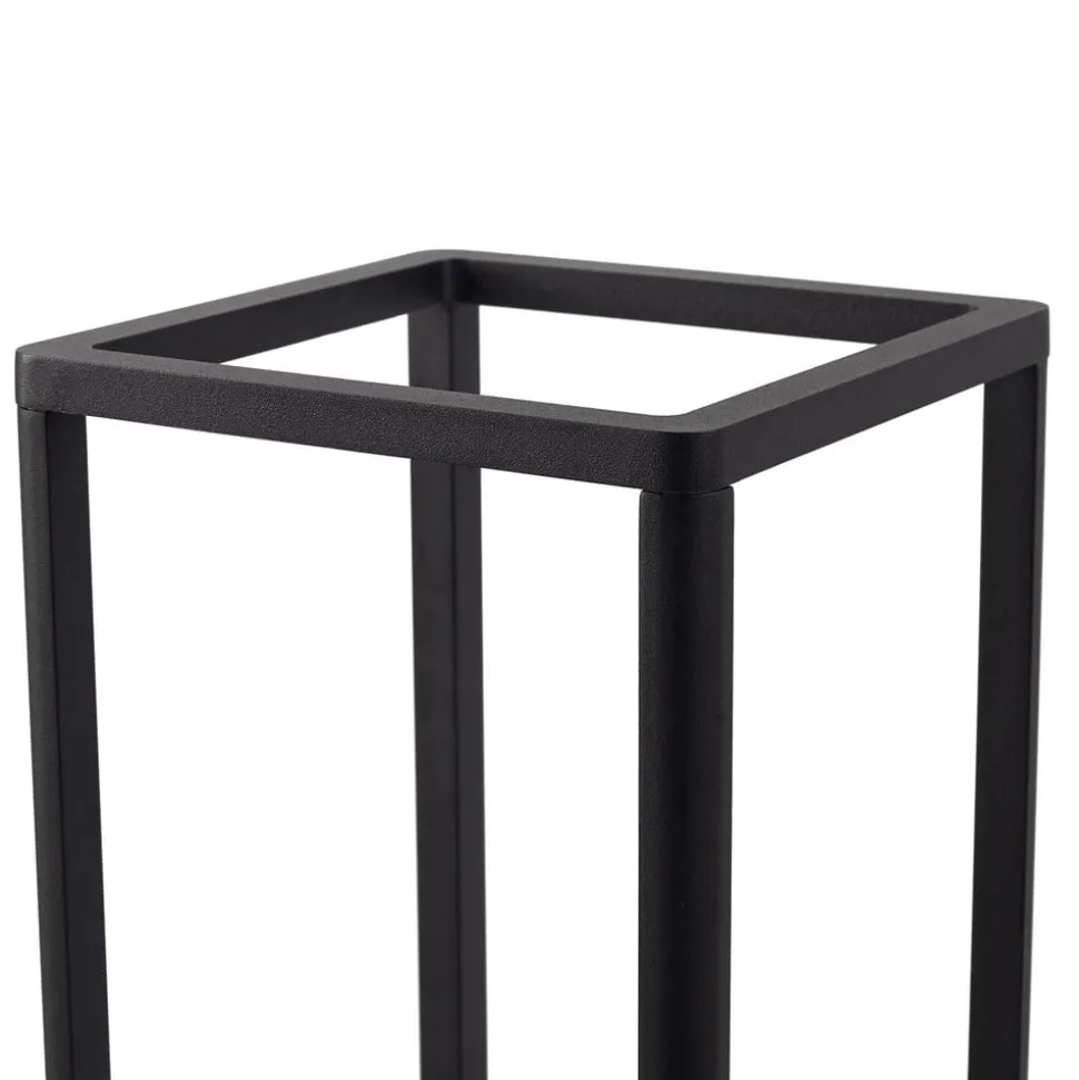 Lucande LED-sokkellampe Thorvid, højde 50 cm, sort