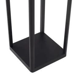 Lucande LED-sokkellampe Thorvid, højde 50 cm, sort