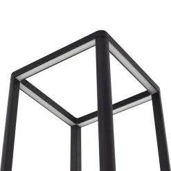 Lucande LED-sokkellampe Thorvid, højde 50 cm, sort