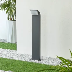 Lucande LED-sokkellampe Tinna, 60 cm, antracit, IP65