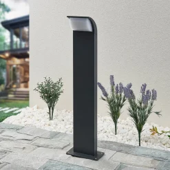 Lucande LED-sokkellampe Tinna, 60 cm, antracit, IP65