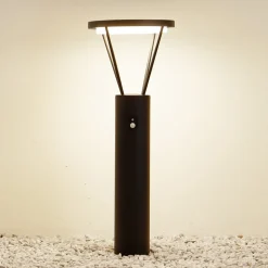 Lucande LED-solcellelampe Elario, 80 cm, CCT, sensor