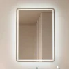 Lucande LED-spejl Celestiel, kantet, opvarmelig, CCT, 70 cm