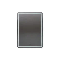 Lucande LED-spejl Celestiel, kantet, opvarmelig, CCT, 70 cm