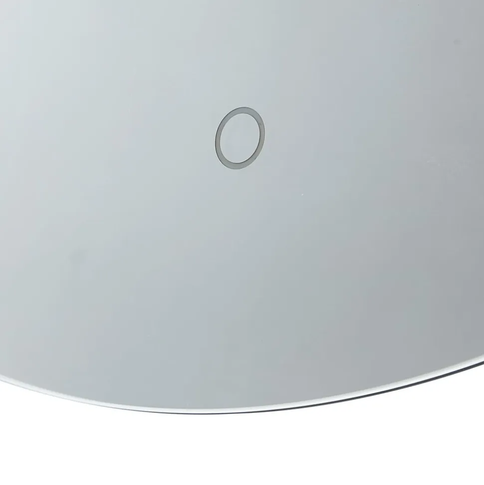 Lucande LED-spejl Celestiel, oval, opvarmbar, CCT, 80 cm