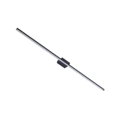 Lucande LED-spejllampe Kivana, sort, metal, 120 cm IP44