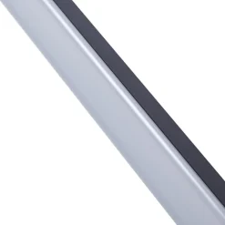 Lucande LED-spejllampe Kivana, sort, metal, 120 cm IP44