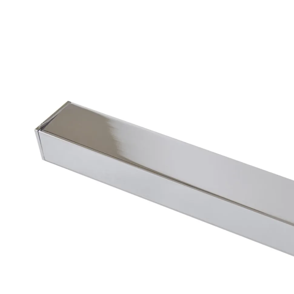 Lucande LED-spejllampe Kivana, krom, metal, 90 cm, IP44